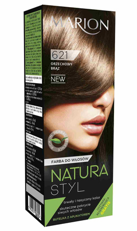 Farba do włosów Marion Natura Styl 621 Orzechowy Brąz