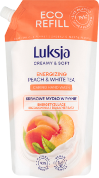 Luksja Creamy & Soft mydło w płynie Energetyzujące Brzoskwinia i Biała Herbata 900 ml