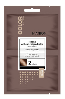 Marion Color Esperto maska brąz do włosów ochładzająca kolor saszetka