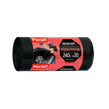 Worki na śmieci Paclan Big & Strong 240 L 20 sztuk