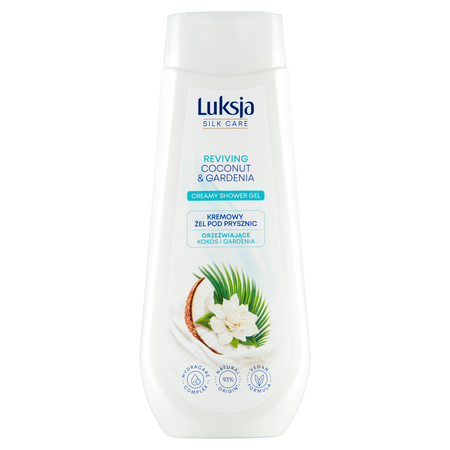 Luksja Silk Care Kremowy żel pod prysznic orzeźwiające kokos i gardenia 500 ml