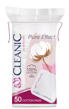 Cleanic płatki higieniczne kwadratowe 50szt