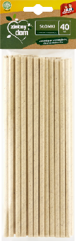 Jan Niezbędny Zielony Dom SŁOMKI Z PAPIERU 40 szt.