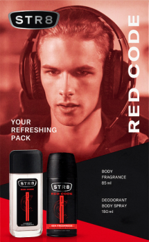 STR8 Zestaw Kosmetyków Red Code (Dezodorant naturalny 85ml + Dezodorant Spray 150ml)