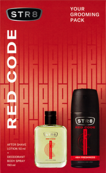 STR8 Zestaw Kosmetyków Red Code (Woda po goleniu 50ml + Dezodorant spray 150ml)