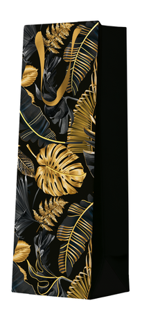 Paw Torba Prezentowa Premium Złote Liście na Butelki 10szt