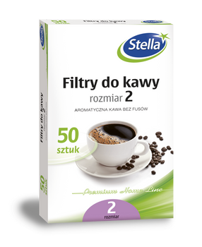 Stella filtry do kawy 50 sztuk rozmiar 2