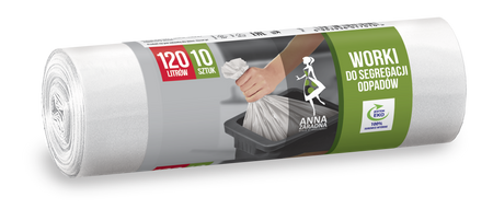 Anna Zaradna worki do segregacji Inne białe 120l 10szt