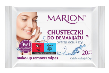 Marion chusteczki do demakijażu twarzy, oczu i szyi do każdej skóry 20szt