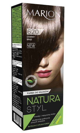 Farba do włosów Marion Natura Styl 620 Ciemny Brąz