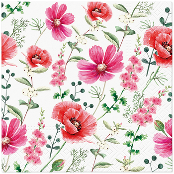 PAW serwetki papierowe Polne Kwiaty 33x33cm TL122300