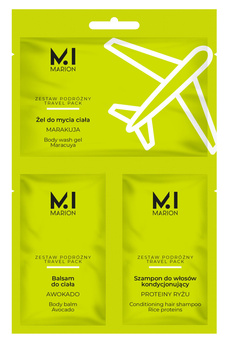 Marion zestaw podróżny Travel Pack (żel do ciała + balsam + krem) saszetka