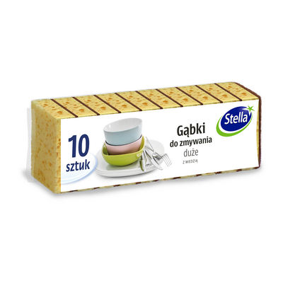 Stella gąbki do zmywania z miedzią 10 sztuk