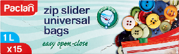 Paclan Woreczki z zamkiem 1l 15 sztuk