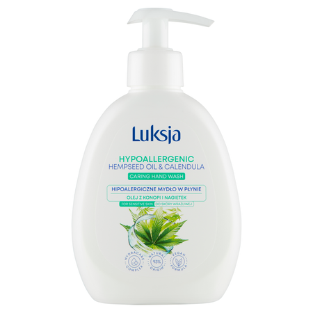 Luksja Hipoalergiczne mydło w płynie olej z konopi i nagietek 250 ml