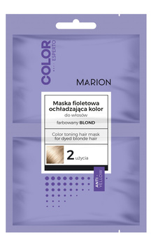 Marion Color Esperto maska fioletowa do włosów ochładzająca kolor blond saszetka