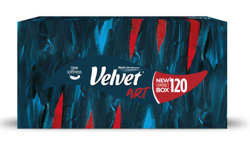 Velvet Trendy Chusteczki uniwersalne 3 warstwowe 120 sztuk (MIX wzorów)