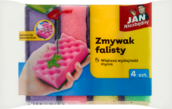 Jan Niezbędny Zmywak falisty 4szt