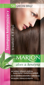 Marion szamponetka Średni Brąz 58 szampon koloryzujący 40ml