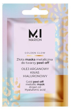 Marion złota maska metaliczna do twarzy Peel-Off Golden Glow 6g