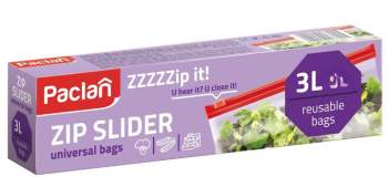 Paclan Woreczki z zamkiem 3 l 15 sztuk