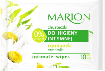 Marion Chusteczki do Higieny Intymnej 10szt Rumianek