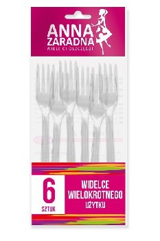 Anna Zaradna widelce wielokrotnego użytku 6szt