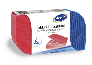 Stella gąbki do zmywania z kuleczkami 2 sztuki