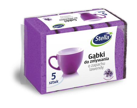 Stella gąbki do zmywania z miedzią 5 sztuk