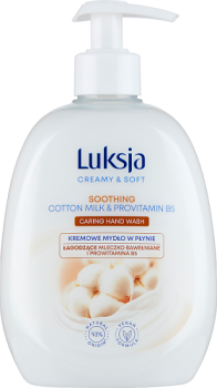 Luksja mydło w płynie Creamy & Soft Łagodzące Mleczko Bawełniane i Prowitamina B5 500 ml