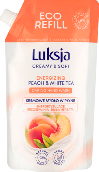 Luksja Kremowe mydło w płynie Creamy & Soft Energetyzujące Brzoskwinia i Biała Herbata 400 ml