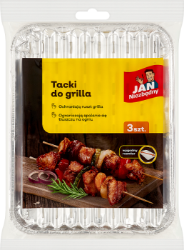 Jan Niezbędny tacki do grilla prostokątne małe 3szt