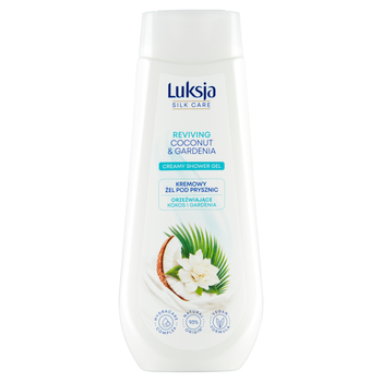 Luksja Silk Care Kremowy żel pod prysznic orzeźwiające kokos i gardenia 500 ml