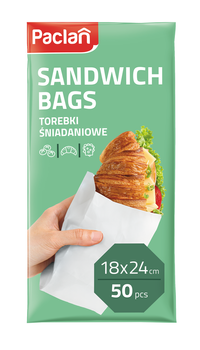 Paclan Torebki śniadaniowe 18 x 24,5 cm (50 sztuk)