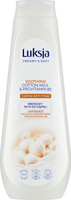 Luksja Creamy & Soft Kremowy płyn do kąpieli Łagodzące Mleczko Bawełniane i Prowitamina B5 900 ml