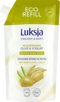 Luksja Creamy & Soft Kremowe mydło w płynie Odżywcze Oliwka i Jogurt 400 ml
