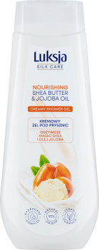 Luksja Silk Care Kremowy żel pod prysznic odżywcze masło shea i olej jojoba 500 ml