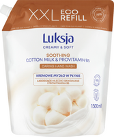 Luksja kremowe mydło w płynie Łagodzące Mleczko Bawełniane i Prowitamina B5 Creamy & Soft 1500 ml