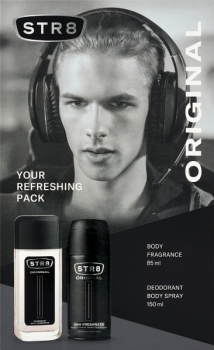 STR8 Zestaw Kosmetyków Original (Dezodorant naturalny 85ml + Dezodorant Spray 150ml)
